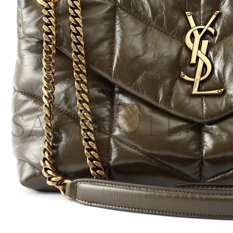 Y*L puffer small chain bag in crinkled leather 577476200452 (29*17*11cm)